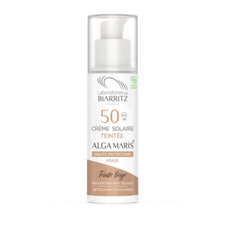 Getinte zonnecrème gelaat SPF 50