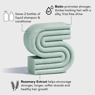 Voluminizing solid shampoo - rosemary & biotin