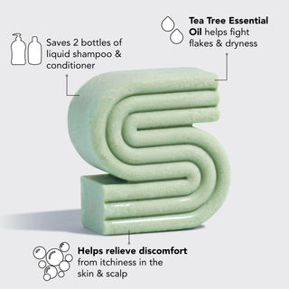 Clarifying solid shampoo - Tea Tree &amp; Mint