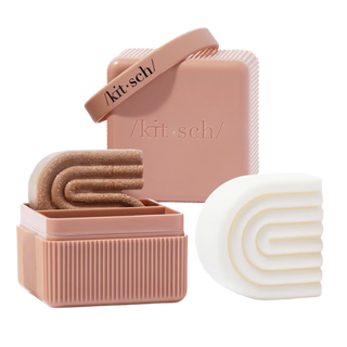 Travel case solid shampoo+conditioner