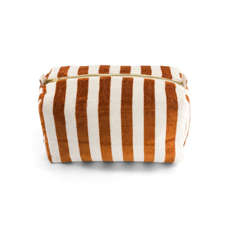 Trousse de toilette - Cognac/blanc