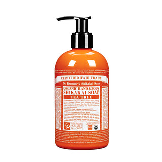 , sugar soap tea tree dr bronners, USDA Organic biotylab.com, BDIH, Cruelty-free