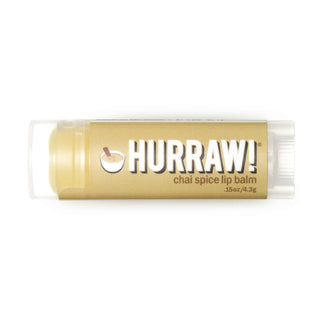 , biotylab-Hurraw_Overhead_ChaiSpice_L, biotylab hurrawbalm_chaispice_stand, Cruelty-free, PETA Cruelty free and vegan